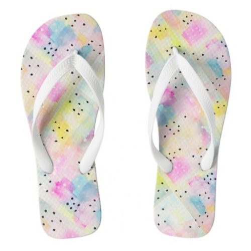 Flip Flops for the Belle of the Beach | Abstract Art for Your Feet